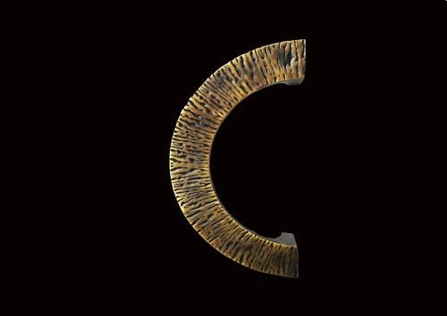 مقبض قوس نصف دائري برونزي