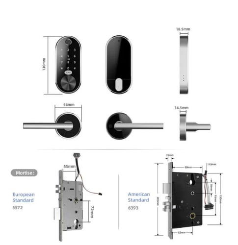 قفل باب ذكي النظام الامريكي ZAL