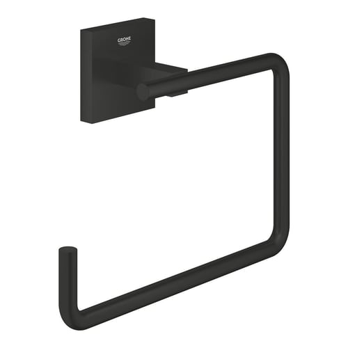 علاقة منشفة اسود مربع جروهي ESSENTIALS TOWEL RING...