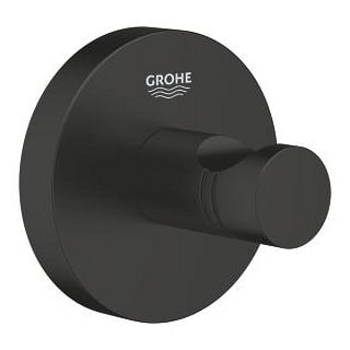 ESSENTIALS BATHROBE HOOK GROHE علاقة روب اسود جروه...