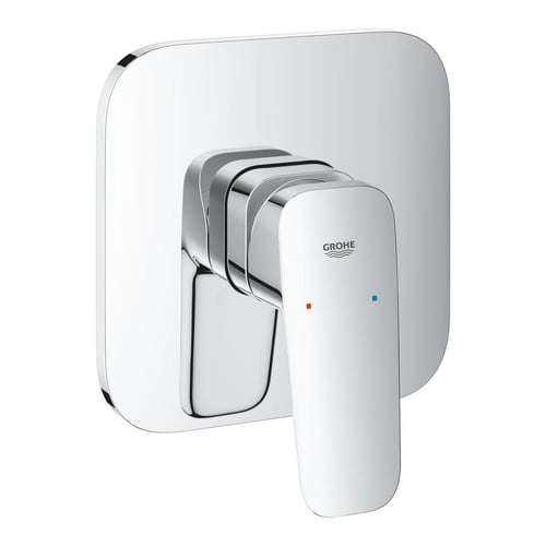 وجه جروهي كروم مربع خط واحد GROHE CUBEO SINGLE-LEV...