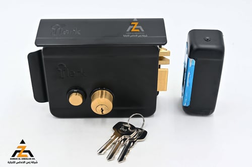 قفل باب شارع كهرباء لون اسود