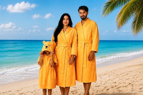 Family package without hat, yellow color