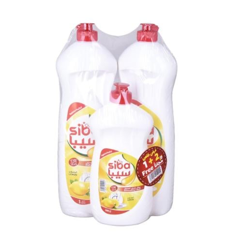 سائل غسيل الصحون سيبا برائحة الليمون ربطة