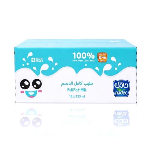 حليب نادك كامل الدسم 125مل 18حبة