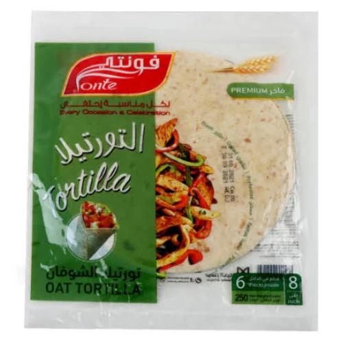 خبز تورتيلا شوفان فونتي 250ج