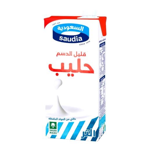 حليب السعودية قليل الدسم 1لتر