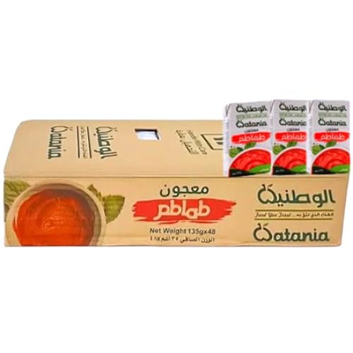 معجون طماطم الوطنية 135ج كرتون 48حبة