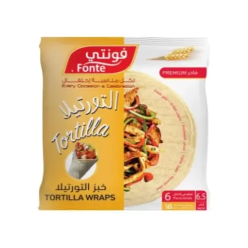 خبز تورتيلا ابيض فونتي 165ج