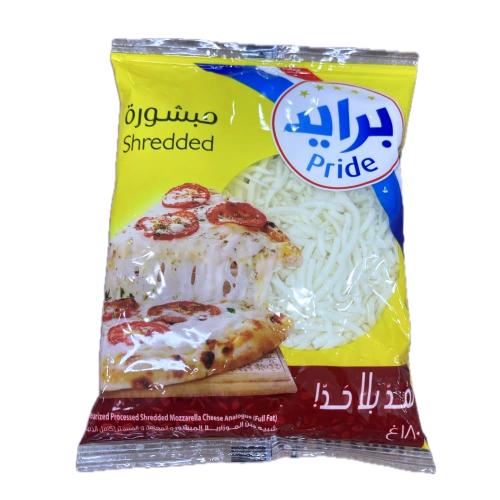 جبنة موزريلا مبشورة برايد 180ج