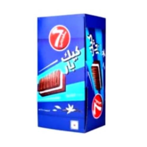 كيك سفن دايز بالفانيلا 25ج 12حبة