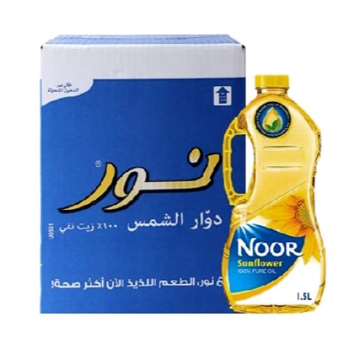 زيت نور دوار الشمس 1.5 لتر كرتون 6حبات