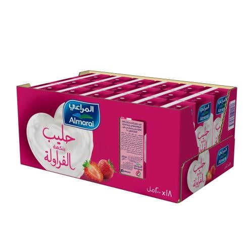 حليب المراعي فراولة200مل 18حبة