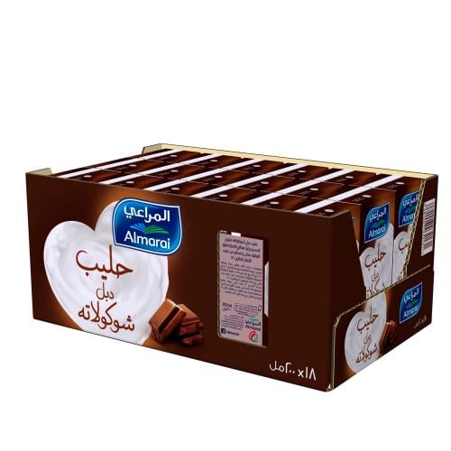 حليب المراعي شكولاتة 200مل18حبة