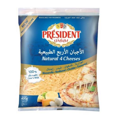 جبنة مزريلا الاجبان الاربع بريزيدن 400ج