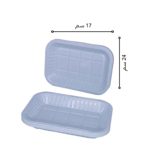 صحون بلاستيك فودي مستطيل رقم3 50صحن