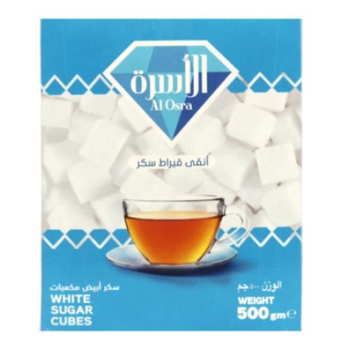 سكر الاسرة ابيض مكعبات 500ج