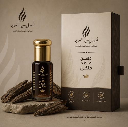 دهن عود كمبودي ملكي معتق