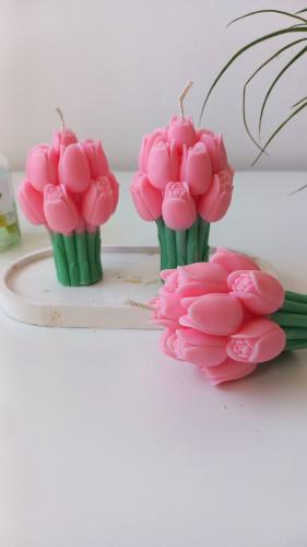 شمعه باقه التوليب