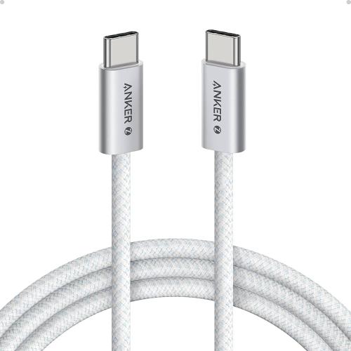 كابل أنكر USB-C إلى USB-C بقوة 240 واط أبيض