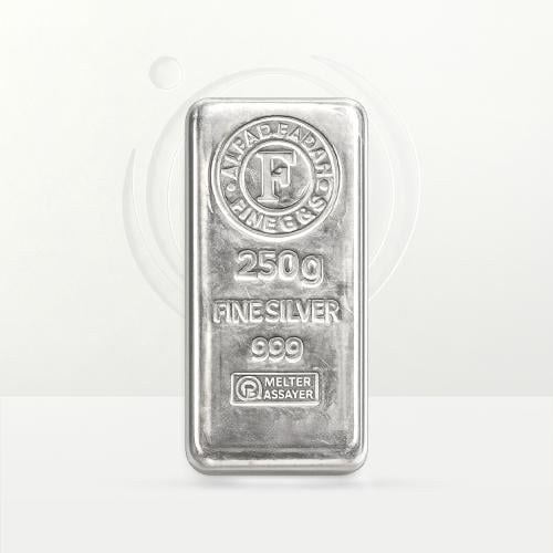 سبيكة فضه سعودي نقاء 999 وزن 250 جرام