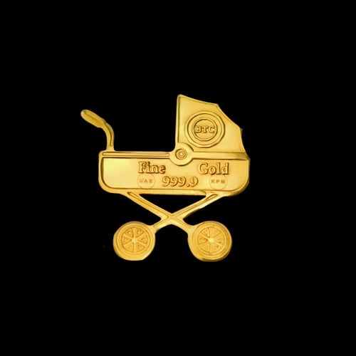 سبيكة ذهب العربه الذهبيه عيار 24 وزن 2.5 جرام