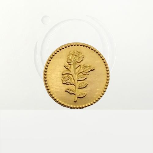 Gold pound, 24 karat, weight 1 gram (flower logo)
