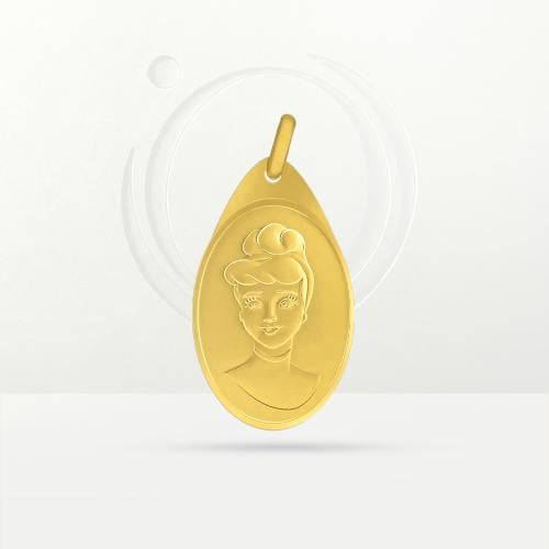 سبيكة ذهب ديزني ( تعليقة سندريلا ) عيار 24 وزن 5.3...