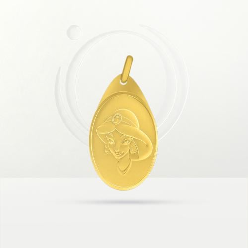 سبيكة ذهب ديزني ( تعليقه ياسمينا ) عيار 24 وزن 15....