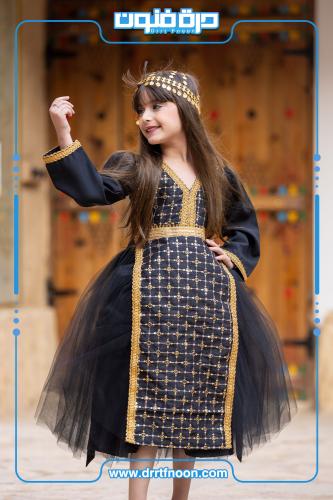 فستان بنقش ذهبي2 ( بناتي )