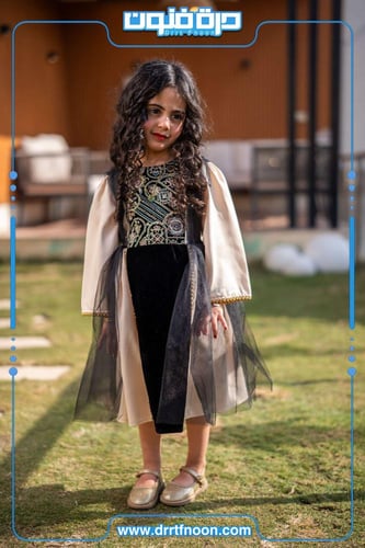 فستان سماء الوطن بنقش تراثي ( بناتي )