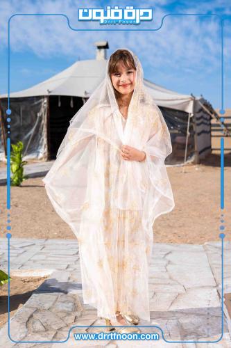 لبس حجازي بناتي ( أبيض )