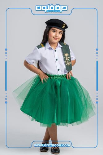 طقم اليوم الوطني أخضر ( بناتي )