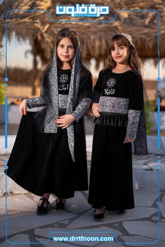 فستان مخمل يوم التاسيس ( بناتي )