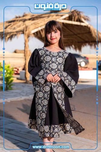 فستان التأسيس بنقش تراثي ( بناتي )