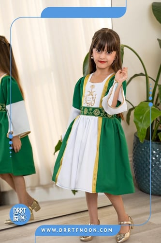 فستان ملكي اخضر ( بناتي )