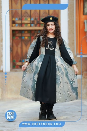 فستان التأسيس بنمط عسكري ( بناتي )