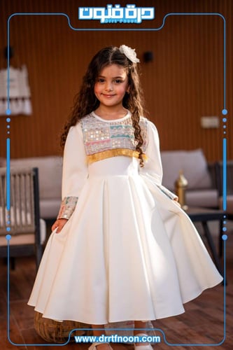 فستان رمضاني أبيض