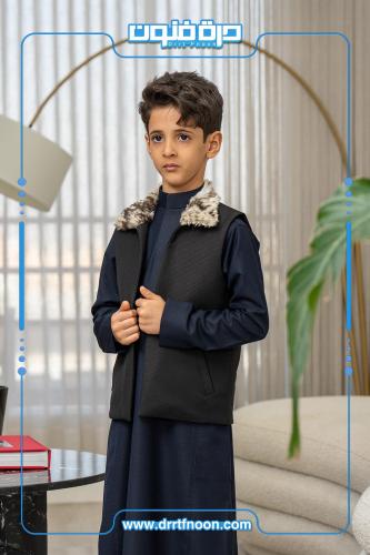 سديري الشتاء أسود اطفال