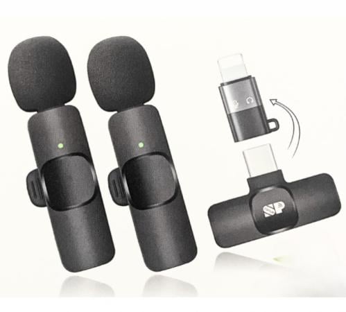 Professional wireless microphone black