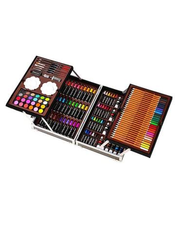 A package of artistic supplies of 145 pieces in mu...