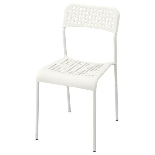 White folding chair