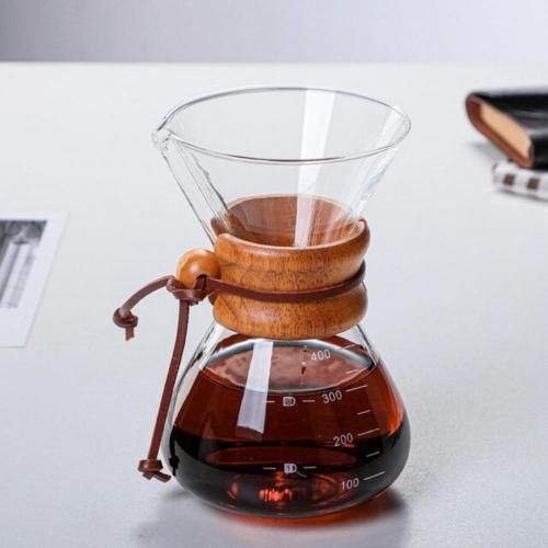 Specialty coffee pot v60 - wooden handle