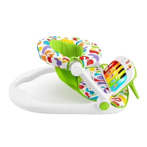 Baby seat and adjustable high chair with musical board 2 in 1