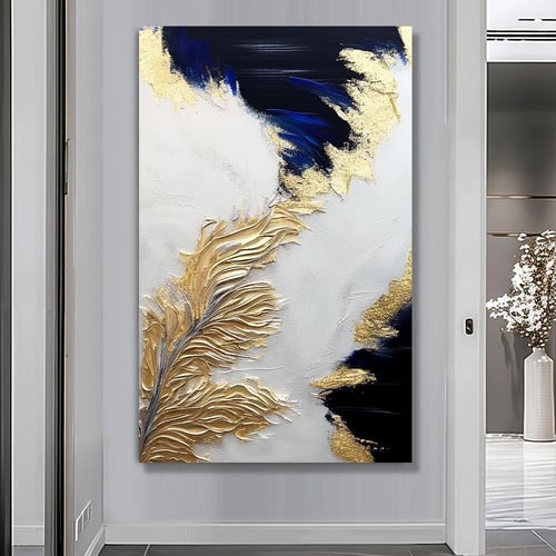 لوحة فن تجريدي بتصميم عصري