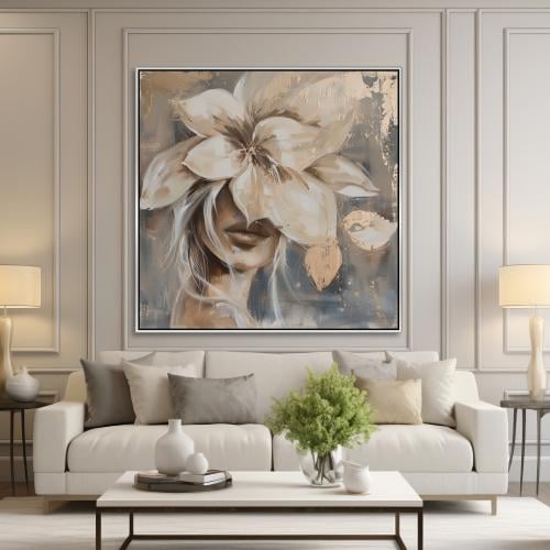 لوحة ورود فنية بتصميم مودرن