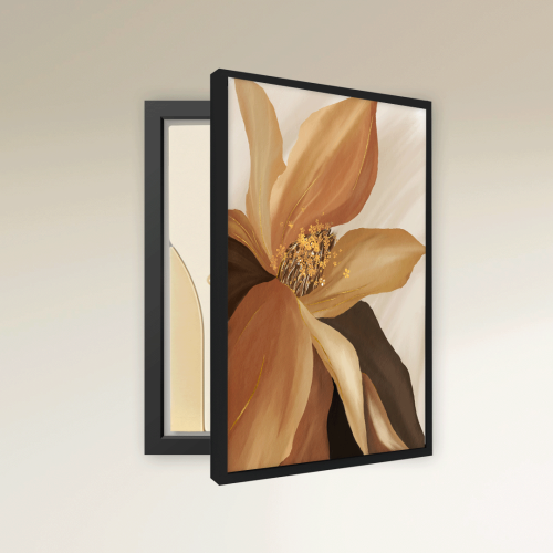 Electricity dashboard hiding panel - flower design