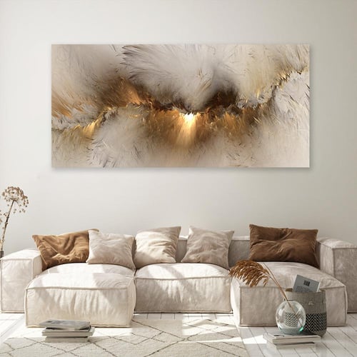 لوحة جدارية فن تجريدي بتصميم عصري