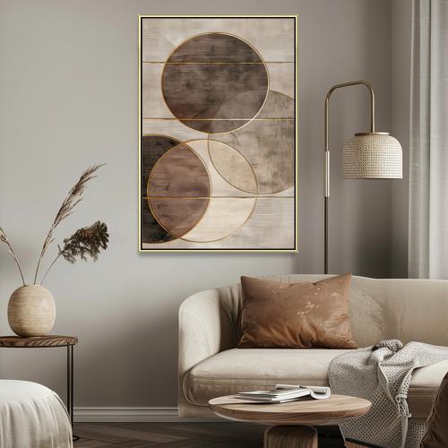 لوحة جدارية فن تجريدي بتصميم عصري