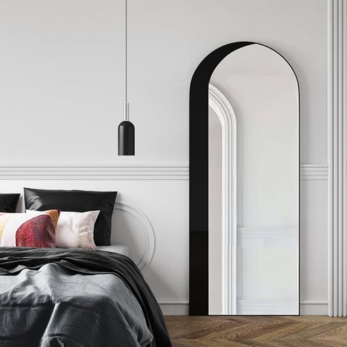 مرآه ديكور ستاند أسود 60- 160